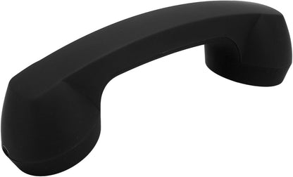 Qiilu Retro Telephone Handset for Mobile Phones - Rechargeable Radiation Proof Handset Receiver with USB Charging (Red)