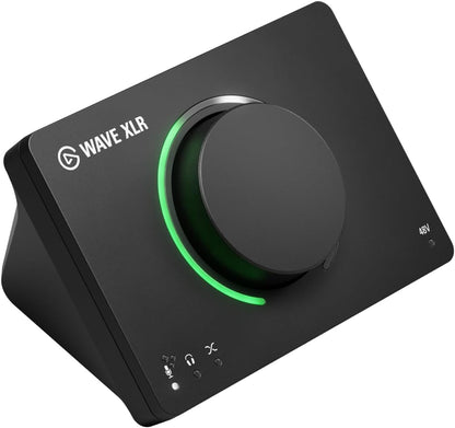 Elgato Wave XLR MK.2 USB Audio Interface and DSP Mixer | 80dB gain, Onboard voice effects, LED level feedback, Touch mute, Ultra-low-latency monitoring, Works with Stream Deck