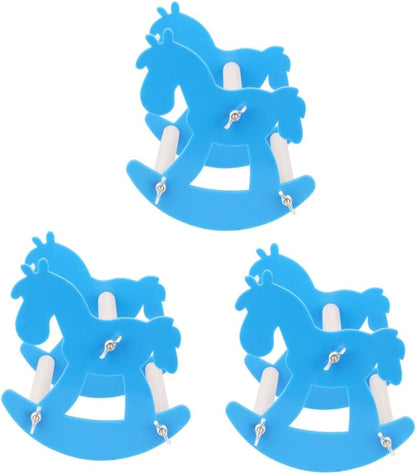 FOMIYES 3pcs Parrot Swing Cradle Chew Toy Wooden Seesaw Acrylic Bird Toys Pet Supplies for Parrot Playtime Random Color