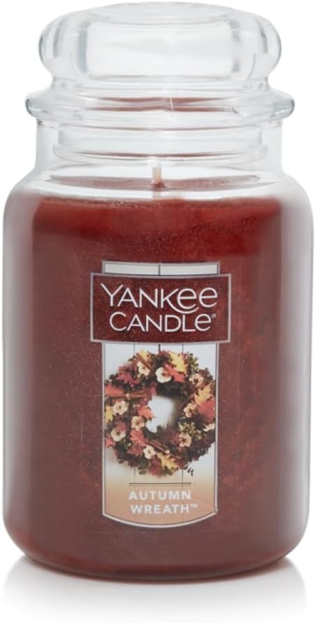 Yankee Candle Scented Candle, Sage & Citrus, Original Large Jar Candle, 110-150 Hours of Burn Time, 22 oz.