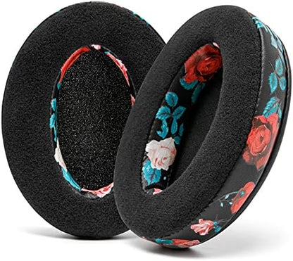 WC PadZ Velour - The Ultimate Upgraded Earpads by Wicked Cushions - Compatible with Audio Technica, HyperX, SteelSeries Arctis & More - Extra Thick - Bigger Opening - Softer Memory Foam | (Black)