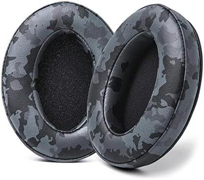 WC PadZ - The Ultimate Upgraded Earpads by Wicked Cushions - Compatible with Audio Technica, HyperX, SteelSeries Arctis & More - Extra Thick - Bigger Opening - Softer Memory Foam | (90s Black)