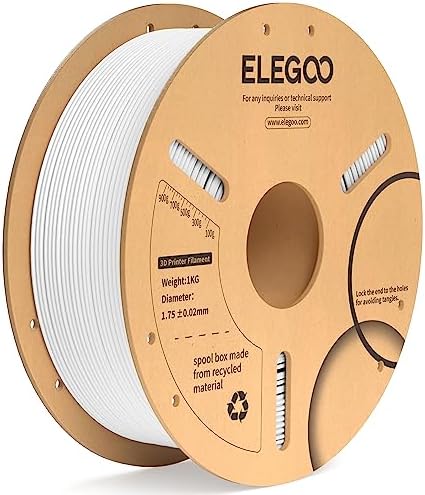 ELEGOO PLA+ Filament 1.75mm Black 4KG, PLA Plus 3D Printer Filament, Dimensional Accuracy +/- 0.02 mm, Tough & High Strength, Fit for Most FDM Printers(1KG/Spool, 2.2 lbs)