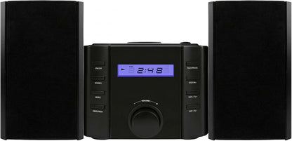 Sylvania SRCD804BT CD Microsystem with Radio & Bluetooth, Black