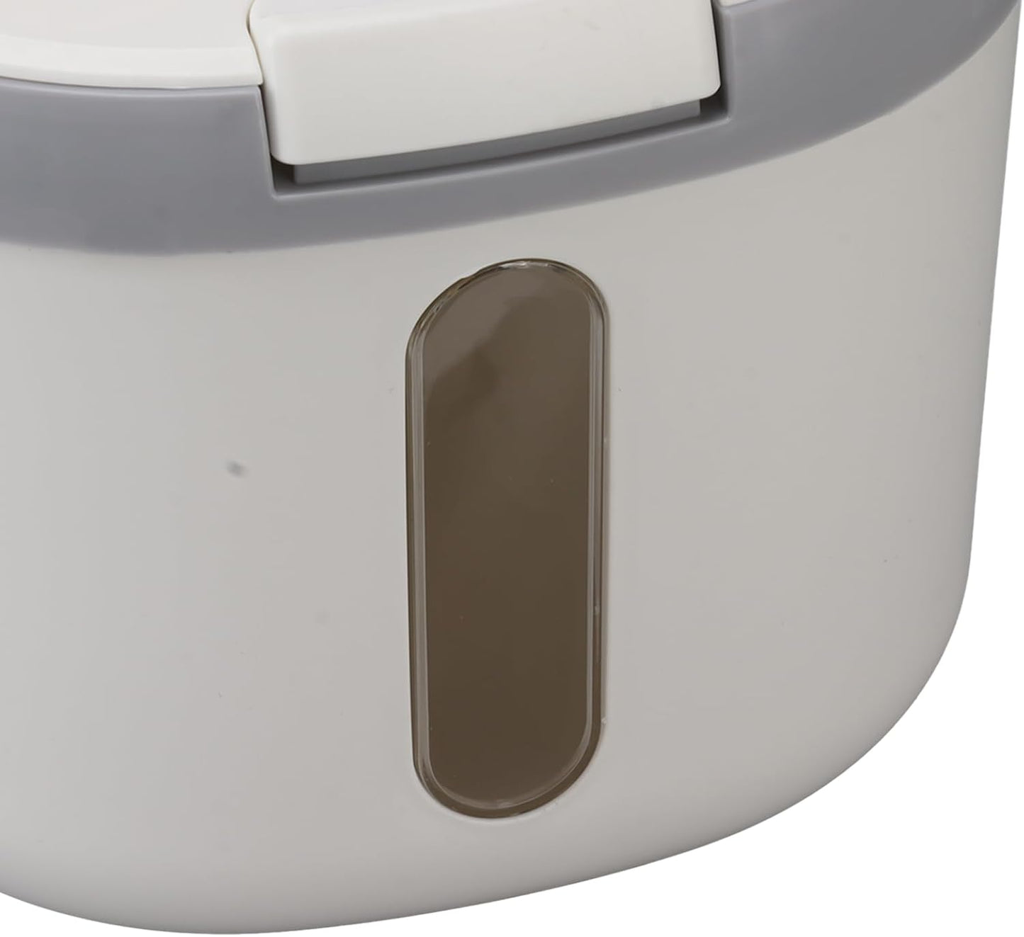 Rice Container, Bug Proof Rice Storage Bin, Odorless Airtight Rice Box with Clear Window for Grains Sugar Flour (S Gray (5kg/11.0lb))