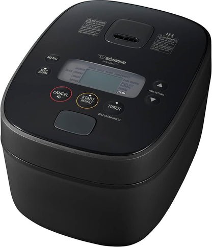 Zojirushi NW-QAC10 Induction Cooker and Warmer, 5.5 Cup Capacity | 5.5-Cup Ih Rice Cooker, Spherical Double-Nonstick Pan, Multi-Menu, Quinoa, Oatmeal, Steam Tray, Spatula, Measuring Cup
