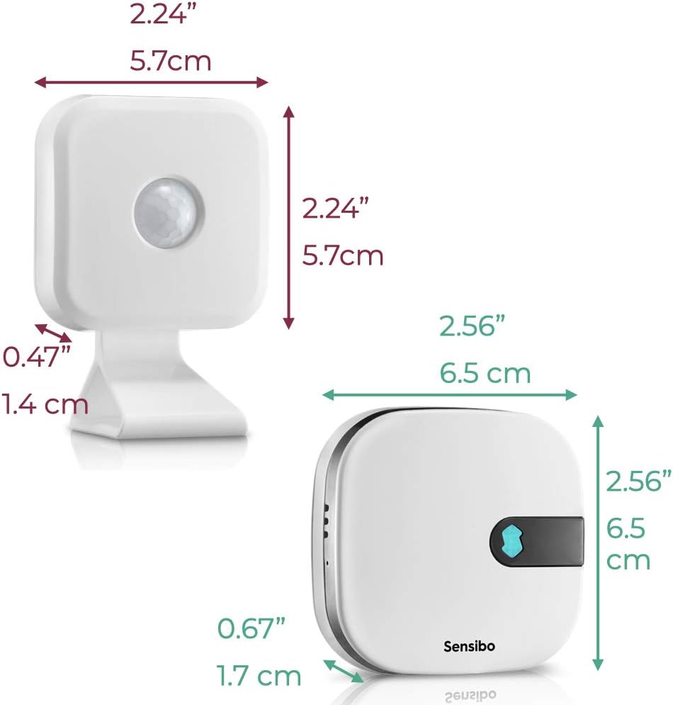 Sensibo Air & Room Sensor Bundle | Smart AC Controller | Wi-Fi & Bluetooth | Energy Saving | Apple HomeKit, Alexa, Google Assistant & Siri Compatible