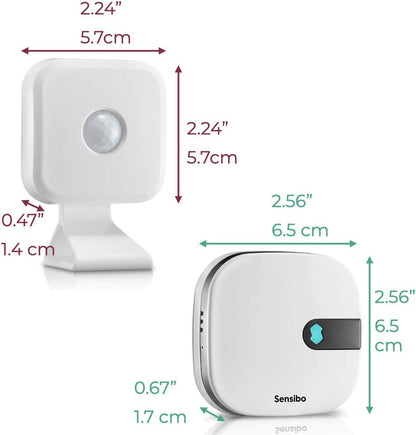 Sensibo Air & Room Sensor Bundle | Smart AC Controller | Wi-Fi & Bluetooth | Energy Saving | Apple HomeKit, Alexa, Google Assistant & Siri Compatible