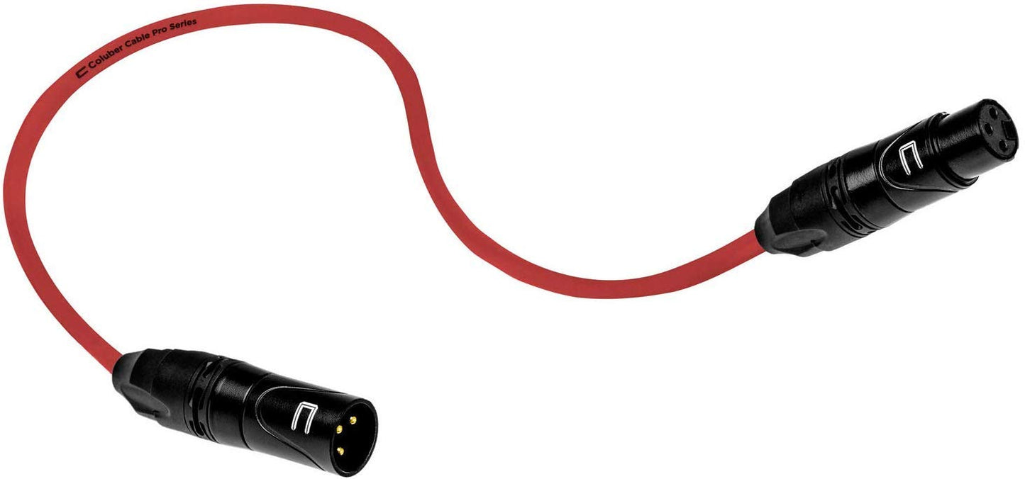 Balanced XLR Cable Male to Female - 6 Feet Pink - Pro 3-Pin Microphone Connector for Powered Speakers, Audio Interface or Mixer for Live Performance & Recording