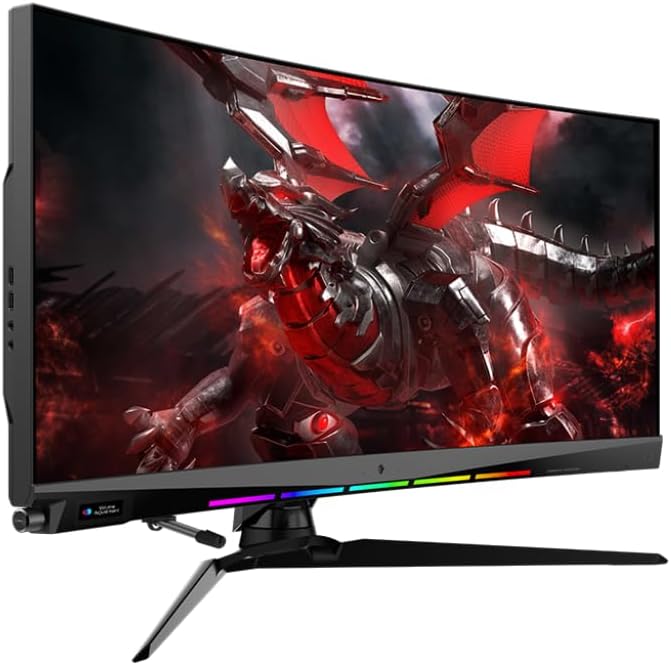 MSI Optix MAG342CQR 1500R Curvature 21:9 Aspect Ratio Narrow Bezel 1ms 3440x1440(UWQHD) 144Hz Refresh Rate Tilt/Swivel/Height/Pivot Adjustment 34" AMD Freesync Gaming Curved Monitor, Black, Pack of 1