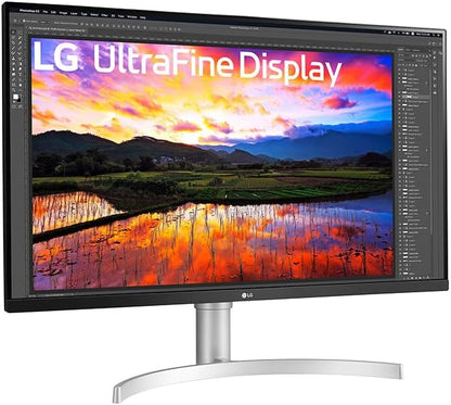 LG 27" 27BA45U-B 27" Ultrafine UHD (3840 x 2160) 4K IPS Monitor – 5ms 60Hz HDR10, DCI-P3 90%, Tilt/Height/Swivel/Pivot Adjustment, HDMI & DisplayPort, Eye Comfort, Black