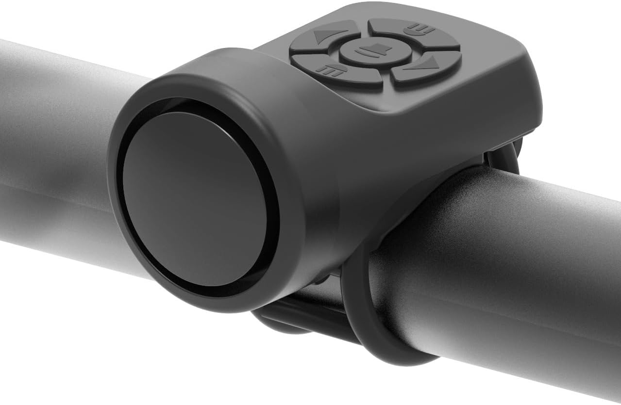 EXKOKORO Rechargeable Electric Bike Bell Horn Bell Cycling Horn for Adults with Loud Sound and Fit for Mountain Bike, Road Bike, Scooters Handlebars