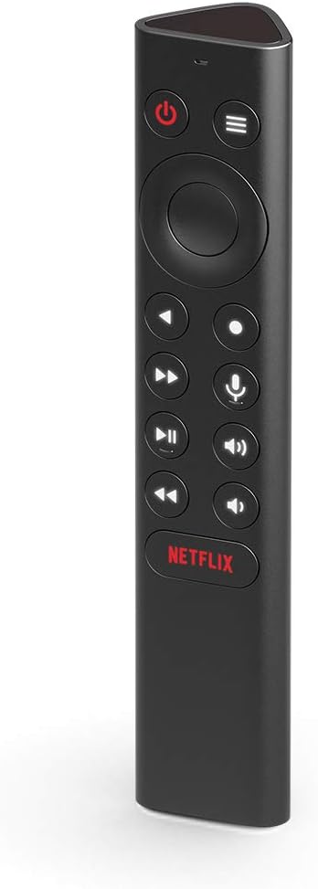 NVIDIA SHIELD Remote; Voice Search, Motion-Activated, Backlit Buttons, Customizable Menu Buttons, and IR Blaster to Control your TV, Black