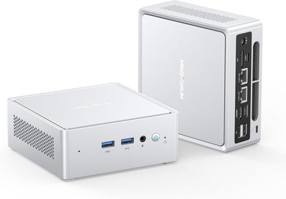 MINISFORUM NAB8 Plus Mini PC, Intel Core i7-12800H (14C/20T, up to 4.8GHz), 32GB DDR4 1TB M.2 SSD, HDMI/DP /USB4,2.5 Inch HDD/SSD Slot,USB-A x 4,2x2.5G LAN/Wi-Fi6E / BT5.3,Oculink Support