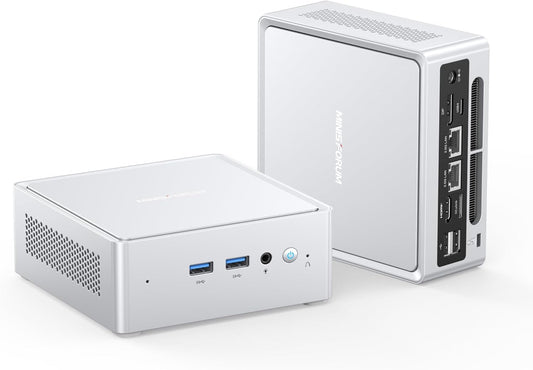 MINISFORUM NAB8 Plus Mini PC, Intel Core i7-12800H (14C/20T, up to 4.8GHz), 32GB DDR4 1TB M.2 SSD, HDMI/DP /USB4,2.5 Inch HDD/SSD Slot,USB-A x 4,2x2.5G LAN/Wi-Fi6E / BT5.3,Oculink Support