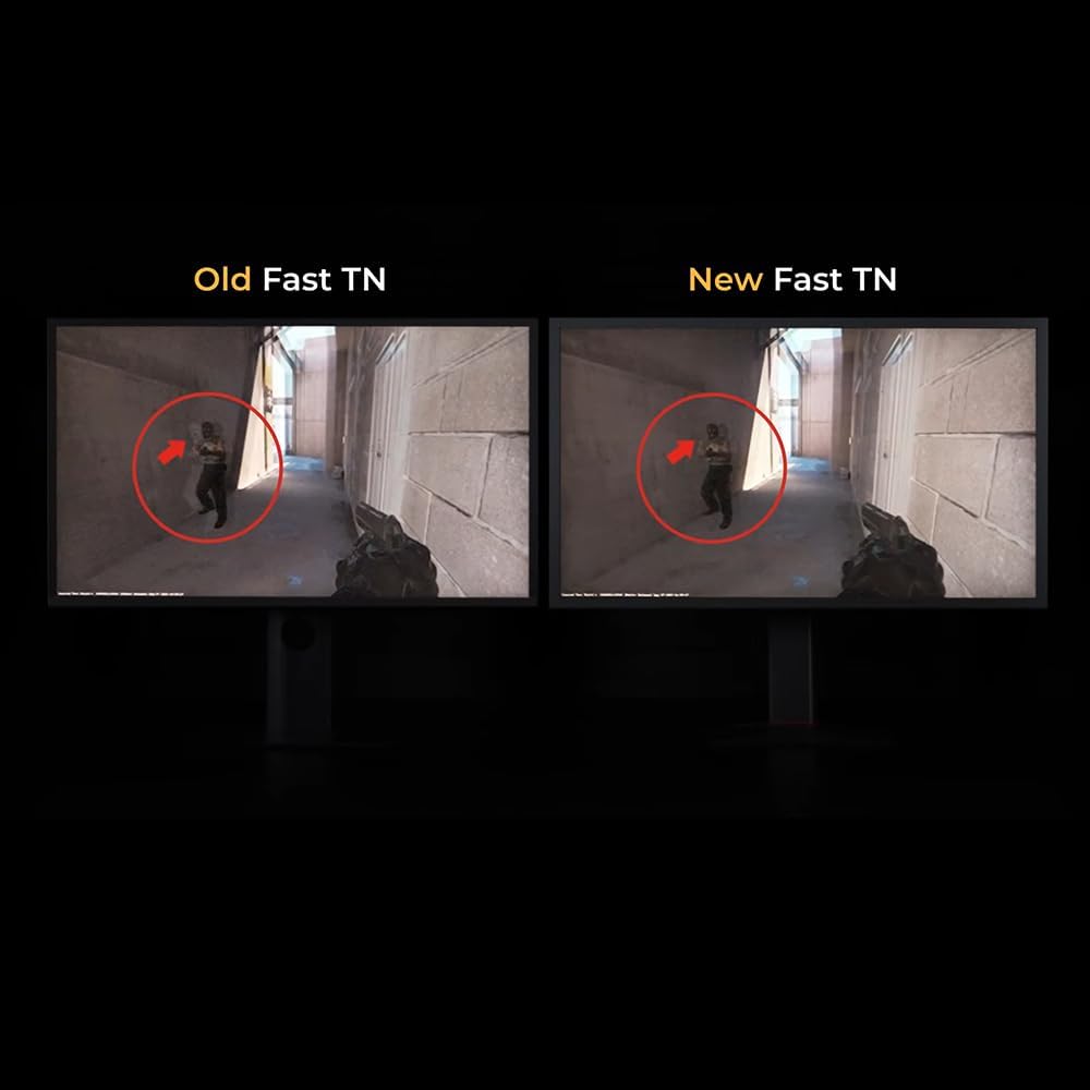 BenQ Zowie XL2566X+ | 24.1 | Fast TN 400Hz Gaming Monitor for Esports | Motion Clarity DyAc2 | 1080p | XL Setting to Share | Shielding Hood | New Industrial Grade Ball Bearing Height Adjustment