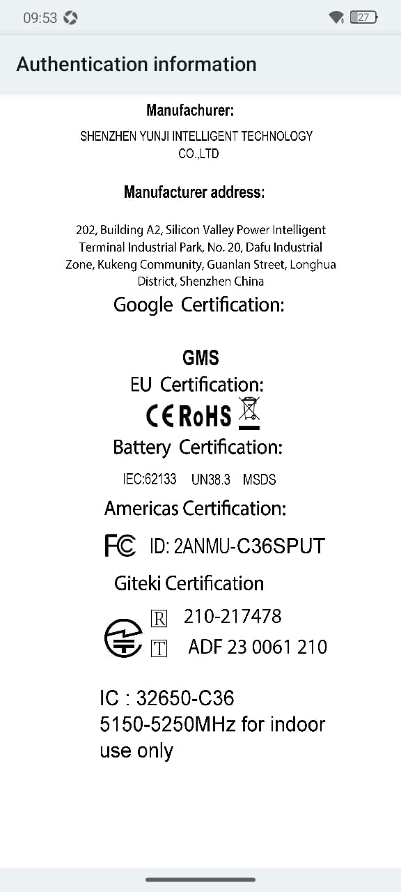 OUKITEL C36 Smartphone, Unlocked Cell Phone Canada, Android 14 Phone, 16GB+256GB/TF 1TB Expandable, 6.56'' HD+ Large Screen, 5150mAh, 4G Sim 3 Card, Fingerprint/Face Unlock Telephone, GPS