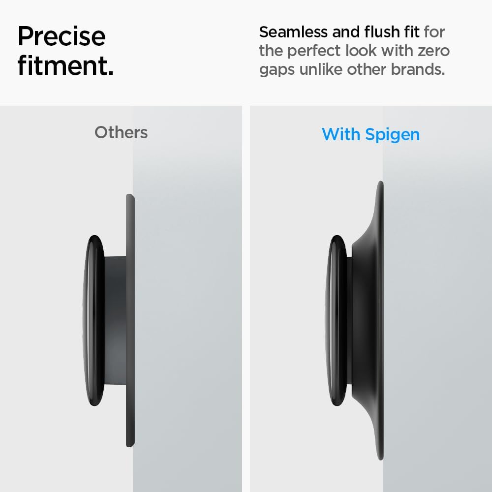 Spigen Wall Plate Designed for New Google Nest Learning Thermostat 4th Generation (2024) Wall Plate - Matte Black