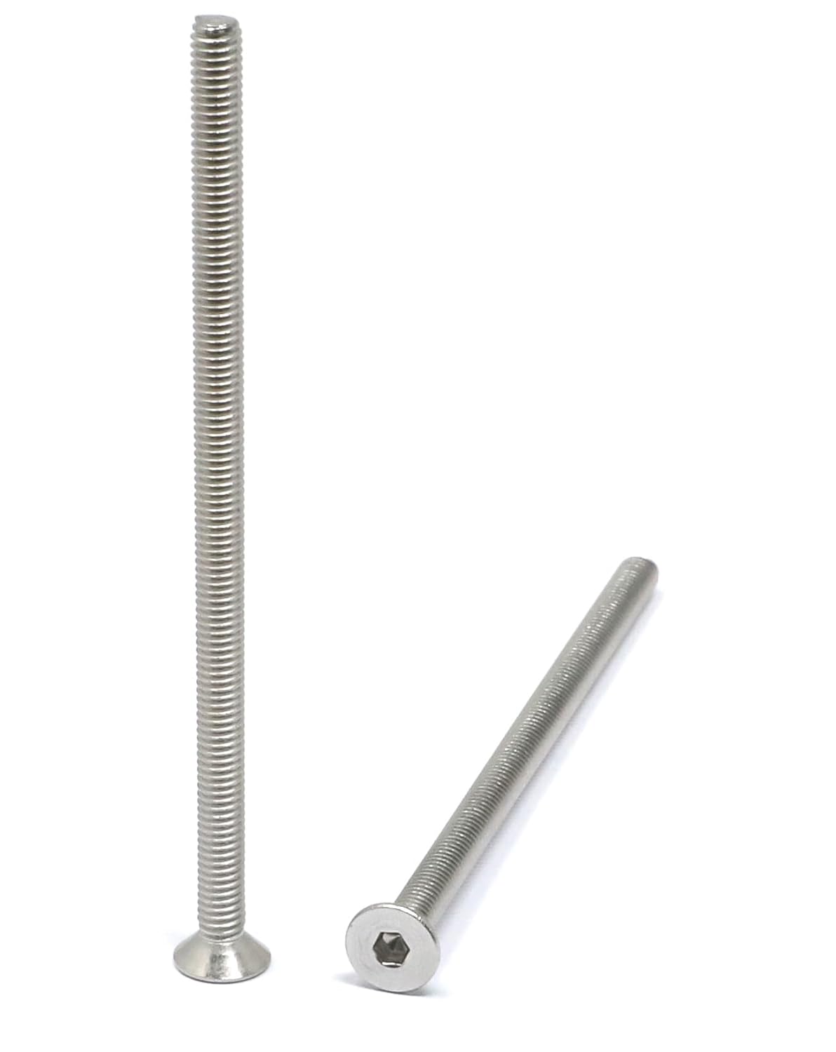 iexcell 5 Pcs M8 x 80mm Thread Pitch 1.25 mm Stainless Steel 304 Hex Socket Flat Head Cap Screws Bolts Kit