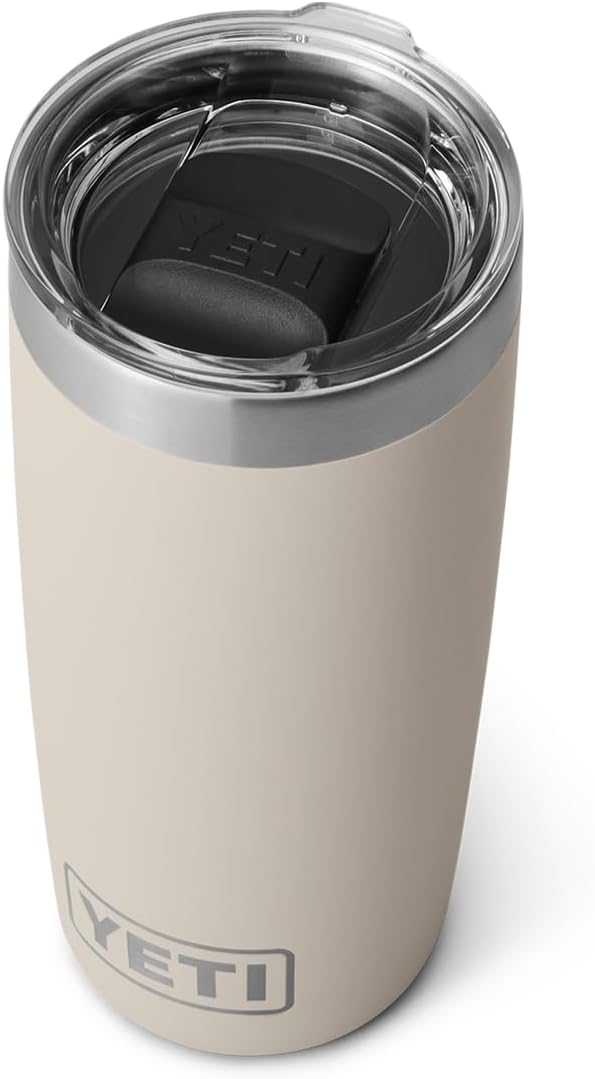 YETI Rambler 10 oz Tumbler, Stainless Steel, Vacuum Insulated with MagSlider Lid, White