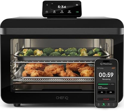 CHEF iQ Smart Pressure Cooker with WiFi and Built-in Scale - Easy-to-Use 10-in-1 Multicooker with 500+ Guided Recipes - Rice Cooker, Slow Cooker, Instant Meals for Foodies - 6 Quart - Family Size