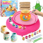 Kids Pottery Wheel Kit for Ages 6–12 – Complete DIY Pottery Painting Set with Air-Dry Clay, Tools, and Paints, Creative Arts and Crafts Gift for Boys and Girls - PuriLite