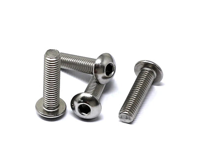 iexcell 50 Pcs M6 x 20mm Thread Pitch 1 mm Stainless Steel 304 Hex Socket Button Head Cap Screws Bolts Kit