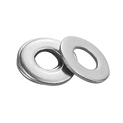 Fajoeda M6 Flat Washers 120Pcs M6 304 Stainless Steel Flat Washer for Bolts Screws, M6 x 12 mm x 1.5 mm
