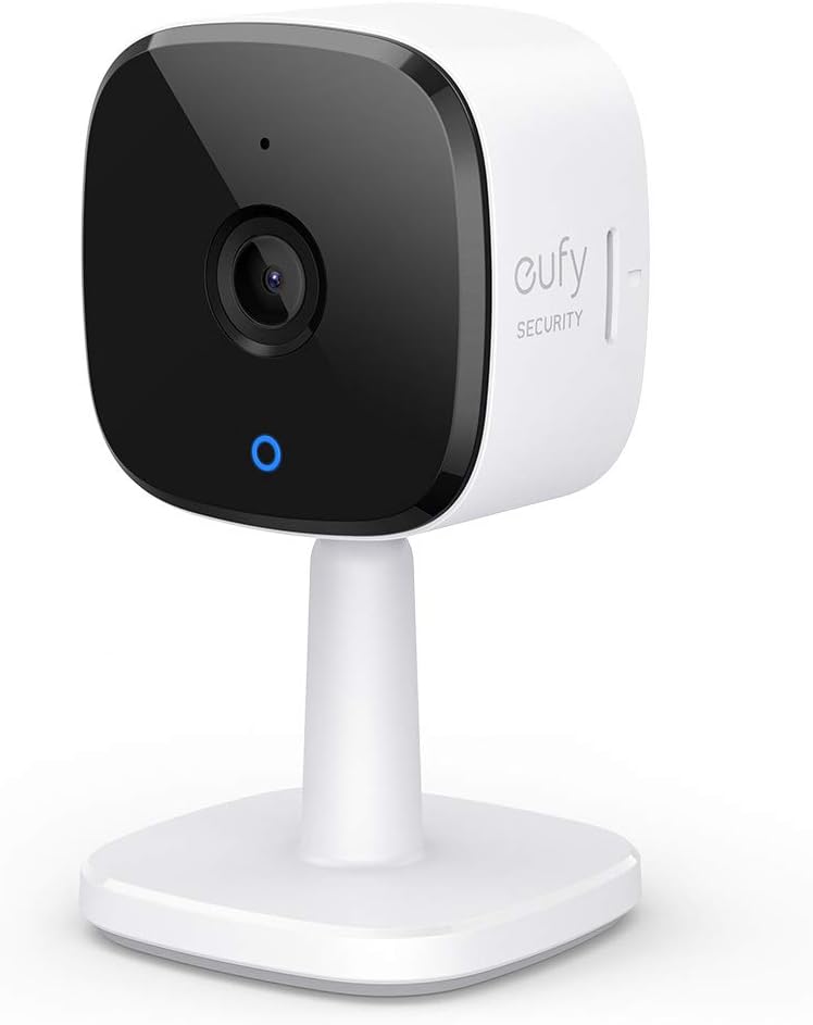 eufy Security Solo Indoor Cam C120, 2K Security Indoor Camera, Plug-in Camera with Wi-Fi, IP Camera, Human & Pet AI, Voice Assistant Compatibility, Night Vision, Two-Way Audio, HomeBase not Compatible