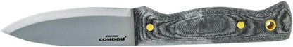 Condor Tool & Knife Bushlore 4.375-Inch Drop Point Blade, Handle with Leather Sheath, Plain