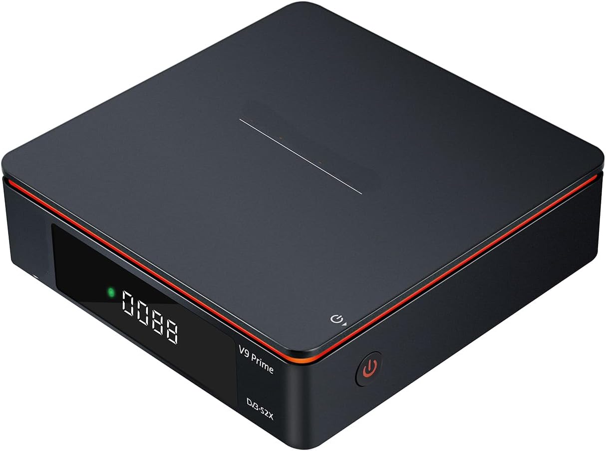 V9 Prime Digital Satellite Receiver H.265 FTA Free to Air DVB-S/S2/S2X 10bit HEVC Built-in 2.4G WiFi Support CA Card, Biss Auto Roll