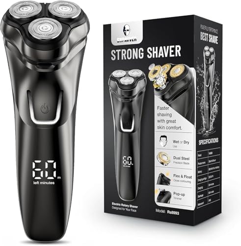 Purilite Select Electric Razor for Men Cordless – Wet/Dry Rotary Shaver Waterproof