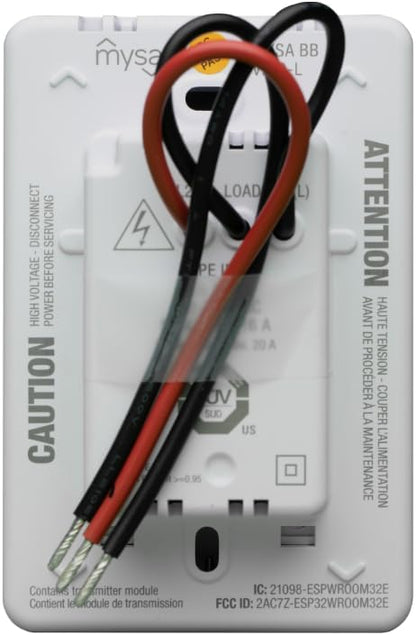 Mysa Smart Thermostat LITE for Electric Baseboard Heaters | 120-240V | Remote Control with 100% Free APP | No Subscription | Easy Install | HomeKit, Alexa, Google Home | Wi-Fi Programmable