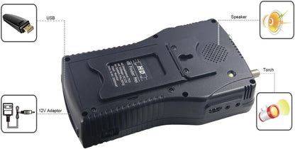ST5260 Satellite Finder DVB-S2/ISDB-T/Cable Combo Signal Meter H.265 1080p 4.3inch St-5260