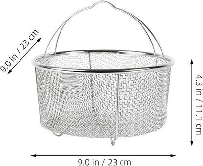 Purilite Select Stainless Steel Deep Fryer & Steamer Basket