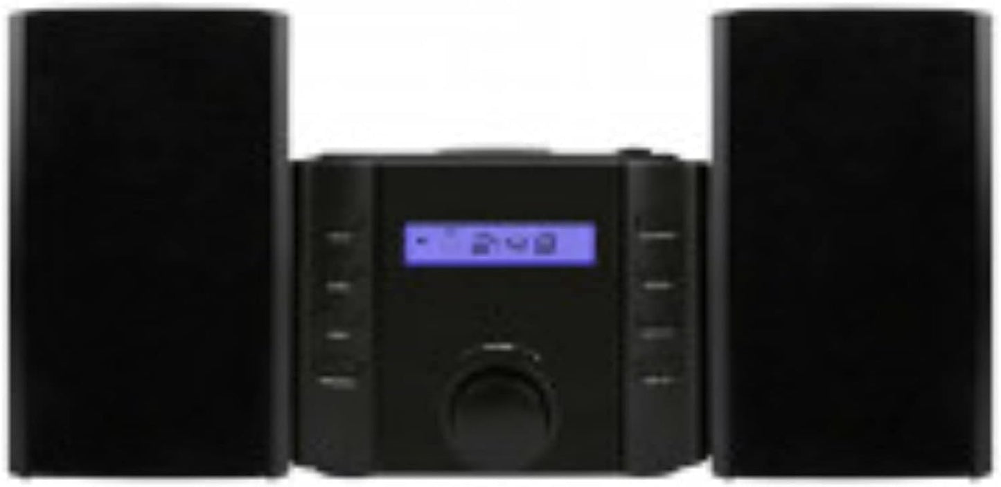 Sylvania SRCD804BT CD Microsystem with Radio & Bluetooth, Black