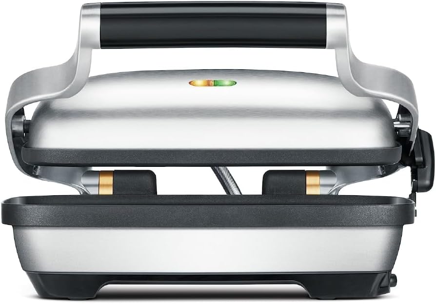 Breville the Perfect Press, Sandwich Maker, Panini Press, BSG600BSS, Brushed Stainless Steel 12.5 x 5 x 11.5 inches