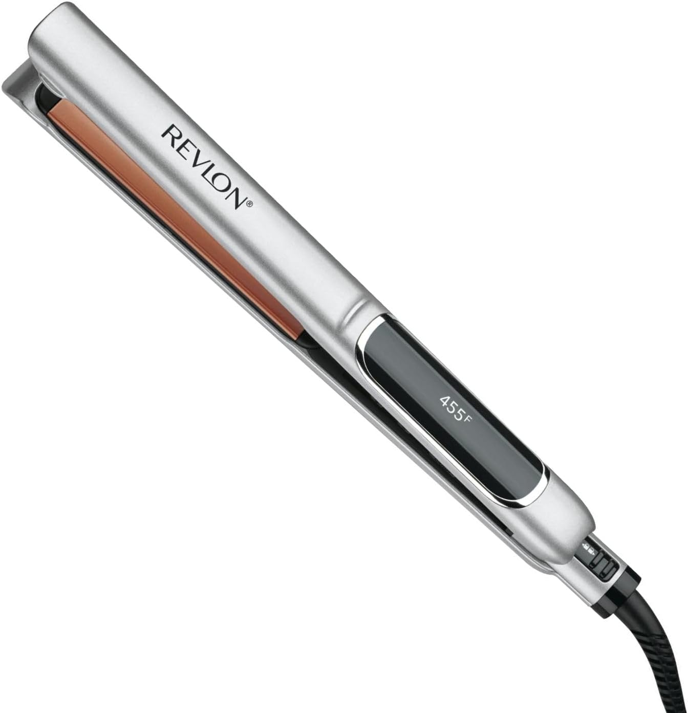 Revlon Salon Straightening and Curling Copper Flat Iron, 1 Inch