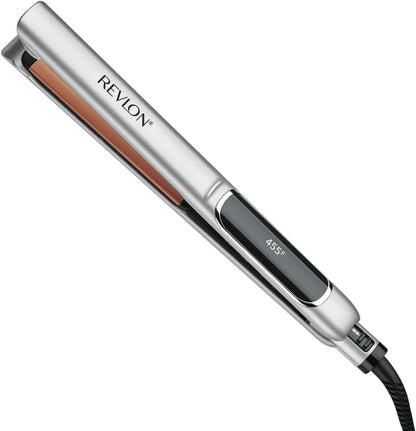 Revlon Salon Straightening and Curling Copper Flat Iron, 1 Inch