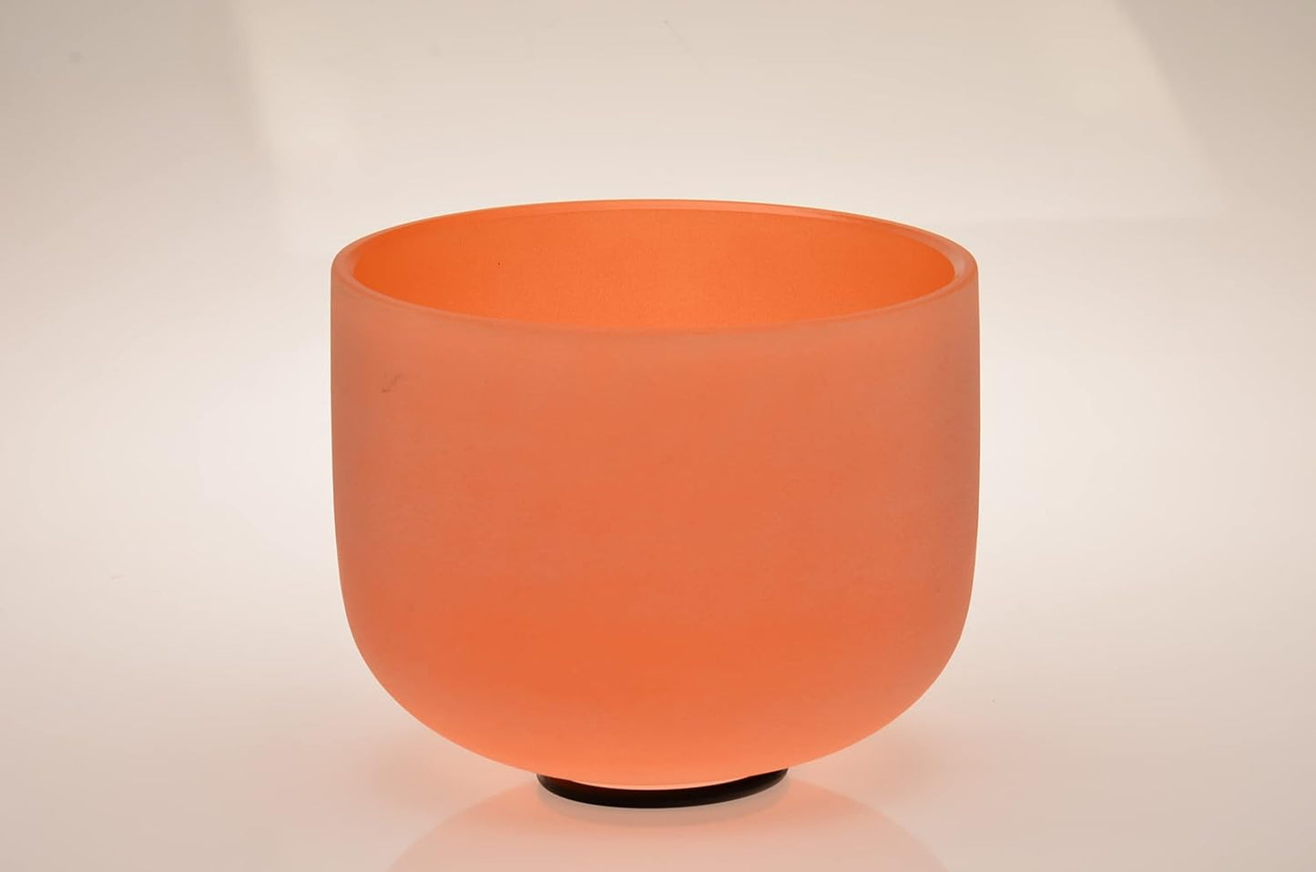 TOPFUND F Note Crystal Singing Bowl Heart Chakra 8 inch with Heavy Duty Carrying Case and Suede Striker