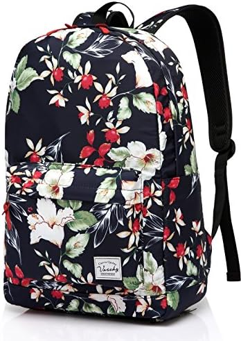VASCHY Lightweight School Backpack for Women with Sleeve for 14" Laptop