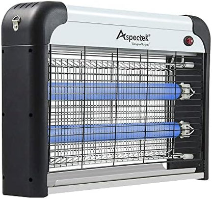 ASPECTEK 20W Electric Indoor Bug Zapper with Extra UV Bulbs – Mosquito and Fly Zapper for Kitchens, Bedrooms, Living Rooms, and Covered Spaces