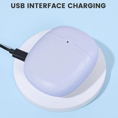 Electric Automatic Nail Clipper Automatic Fingernail Cutter with Nail Scraps Storage 300mAh USB Rechargeable Safety Fingernail Trimmer with LED Light Electric Fingernail Cutter Nail Scissors for Baby Kids Adult (White)