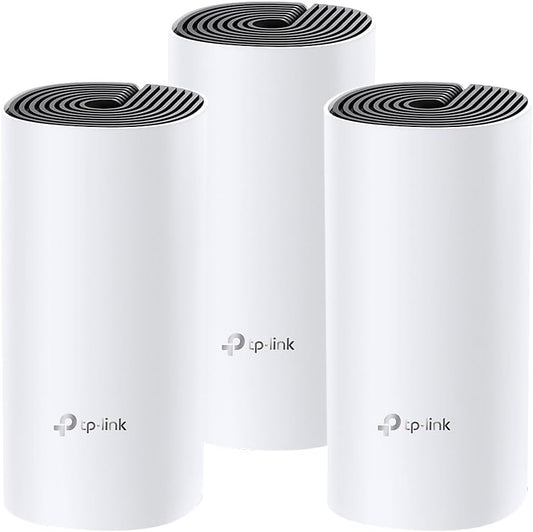 TP-Link Deco Whole Home Mesh WiFi System (Deco M4) – Up to 5,500 Sq. Ft. Coverage, Replaces Wireless Internet Routers and Extenders, Gigabit Ports, Works with Alexa, 3-Pack