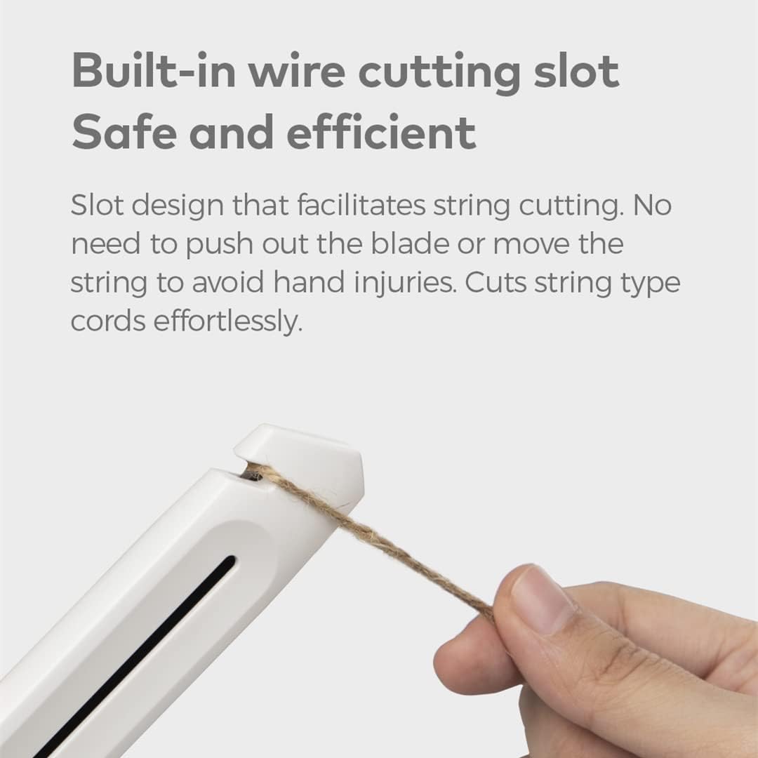 Metal Utility Knife with Retractable Design | 18mm Snap-Off Blade Box Cutter | All-Covered Safety Utility Cutter | Craft and Carton Cutting Knife | Manual Retractable Cutting Tool - PuriLite