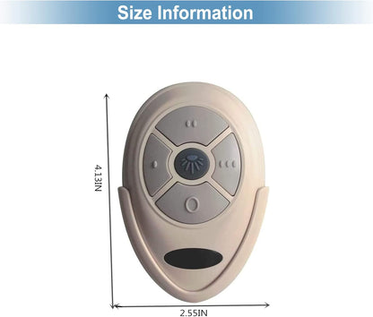 35T1 Ceiling Fan Remote Control Replacement for Harbor Breeze, Allen Roth | Works for Kichler, Hampton Bay FAN35T FAN53T FAN11T 2AAZPFAN53T L3HFAN11T L3HFAN11T2 FANHD, 3-Speed, Light Dimmer, Learn Key
