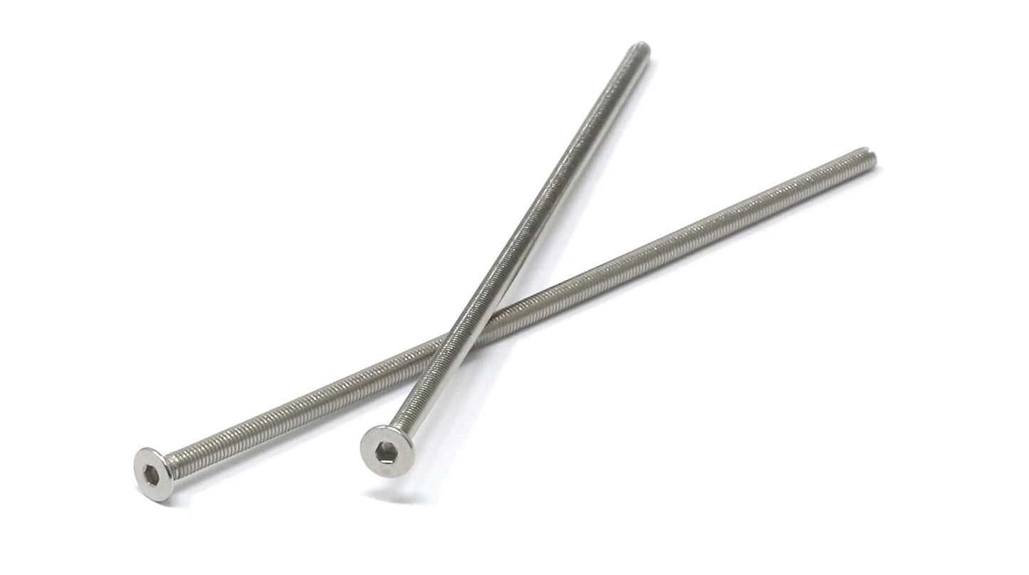 iexcell 5 Pcs M8 x 80mm Thread Pitch 1.25 mm Stainless Steel 304 Hex Socket Flat Head Cap Screws Bolts Kit