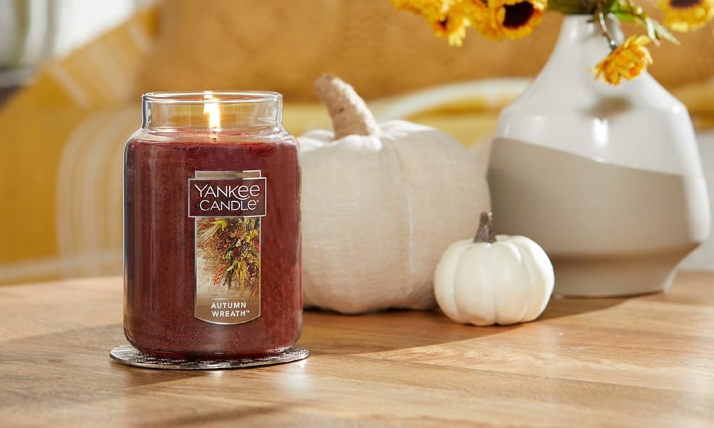 Yankee Candle Scented Candle, Sage & Citrus, Original Large Jar Candle, 110-150 Hours of Burn Time, 22 oz.