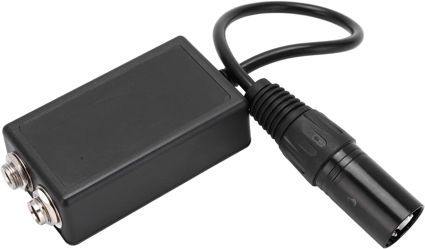 Pilot Headset Adapter, Aviation Headset Adapter, GA Dual Plugs to XLR 5 Pin Male Adapter for Headphone Extension Cable