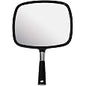 Zadro Salon Professional Extra Large Hand Mirror with Handle, 10" W x 19" L, Multi-Purpose Oval Handheld Mirror with New Distortion-Free Reflection (3, Black, Large (Pack of 3))